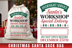 Santa's Workshop SVG| Christmas Gift Bag Product Image 1