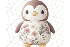 Pink Floral Stuffed Animal Clipart PNG, Cute Stuffed Animals Product Image 5