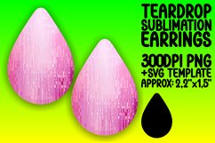 Glimmering Glitter Teardrop Earrings - Sublime Art Product Image 1