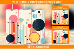 Confetti Tumbler Wrap Designs, Sublimation Wrap Product Image 1