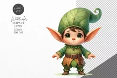 Elf clipart, Fantasy clipart, Nursery clipart Product Image 1