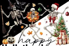 Happy Hallothanksmas PNG Digital Download for Sublimation Product Image 4