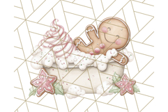 Gingerbread People Clipart, Cute Cookie PNG Illustrations Product Image 5