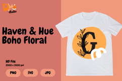 Haven &amp; Hue Boho Floral Monogram Product Image 1