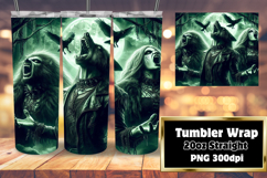 20oz Tumbler Template for Creative Minds , Horror Halloween Product Image 1