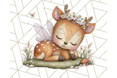 Forest Fairy Garden Creatures PNG, Whimsical Woodland Art Product Image 5