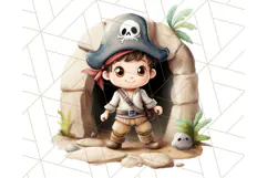 Cartoon Pirate Kids and Animals PNG Clipart for Fun Designs Product Image 5