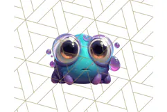 Slime Monster Clipart, Colorful Goo Graphics Png Product Image 5