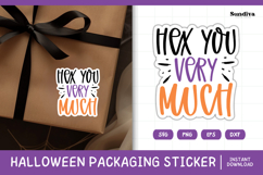 Halloween Small Business Packaging Sticker | Hex You Product Image 1