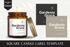 Custom Square Candle Label Canva Template - 4 Product Image 1