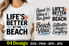 Life's Better At The Beach SVG PNG Product Image 1