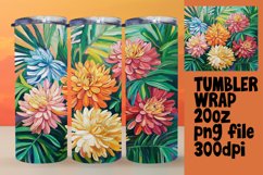 Stunning Flower Oil Painting Wrap for Tumblers Product Image 1