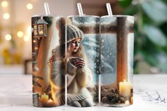Christmas Girl Tumbler Wrap | Christmas | Sublimation Product Image 1