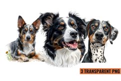 Watercolor Dog Breed Clipart , PNG Product Image 1