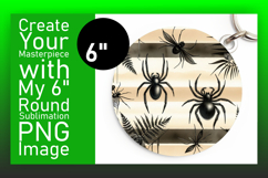 Vibrant Round Design Keychain PNG , Halloween Product Image 1