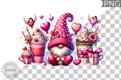 Valentine&#039;s Day Gnome - Valentine Clipart Sublimation Product Image 1