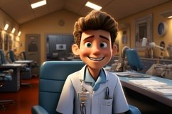 3D Character Boy dental_hygie with relevant environment Product Image 1