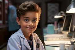 3D Character Boy dental_hygie with relevant environment Product Image 1