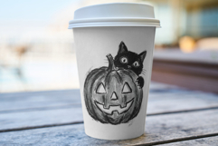 Halloween Black Cat Clipart Product Image 5