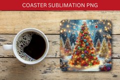 square coaster - christmas tree Product Image 1
