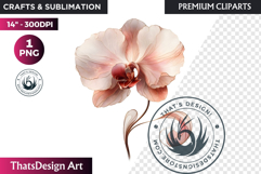 Rose Gold Pink flowers Clipart, Abstract Flowers Wedding PNG Product Image 1