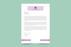 Modern company Letterhead Template Vector illustration Product Image 1