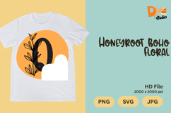 Honeyroot Boho Floral Monogram Product Image 1