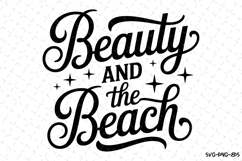 Beauty and the Beach svg | Summer Svg | Svg Cut Files Product Image 1