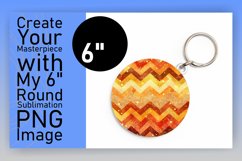 Sparkling Stripe Pattern Round Design for Keychain Product Image 1