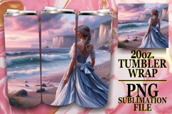 Vibrant Thoughts 20oz tumbler wrap, Women Product Image 1