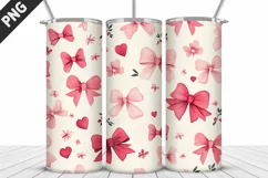 Lovely Hearts Tumbler Design | Valentine's Day Tumbler Wrap Product Image 2