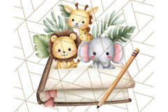 Cute Safari Animal Clipart PNG for Kids, African Wildlife Product Image 5