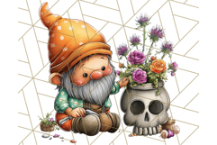 Spooky Gnome Village Clipart PNG Halloween Png Product Image 5