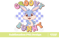 Easter Bunny Sublimation PNG Chick Farm Hip Hop Spring Joy Product Image 1