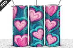 Lovely Hearts Tumbler Design | Valentine&#039;s Day Tumbler Wrap Product Image 2