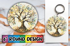 Blossoming Tree Round Sublimation Showcase Product Image 1