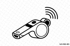 Whistle Svg | Game Day Svg | Sport Svg | Svg Cut Files Product Image 1