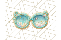 Summer Iced Cookie Clipart PNG, Cute Tropical Cookies Product Image 5