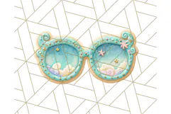 Summer Iced Cookie Clipart PNG, Cute Tropical Cookies Product Image 5