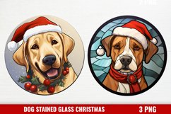Stained Glass Christmas Dog Ornaments Product Image 1