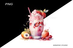 Milkshake Clipart, Food Clipart Product Image 1