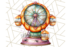 Spooky Carnival Characters Clipart PNG, Halloween Clipart Product Image 5