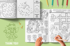 Woodland fairy coloring games and activities for kids Product Image 17