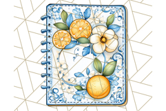 Mediterranean Cottagecore Kitchen PNG Clipart with Lemons Product Image 5