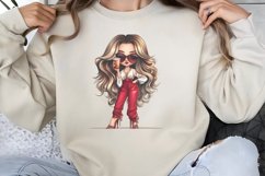 Anti Valentine girl Clipart PNG Product Image 1