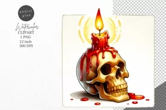Halloween clipart, Skull clipart, Halloween skull clipart Product Image 1
