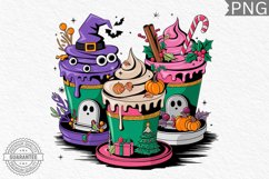 Hallothanksmas PNG, Hallothanksmas Coffee Sublimation Product Image 1
