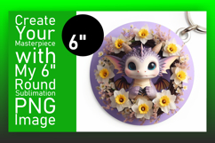 Bright Circle Design for Sublimation , Dragon Product Image 1