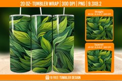 Grass Tumbler Wrap Designs, Sublimation Wrap Product Image 1