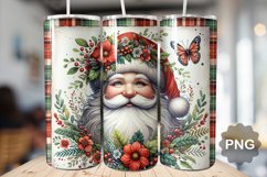Christmas Santa Tumbler Sublimation - 20 Oz Skinny Tumbler Product Image 1
